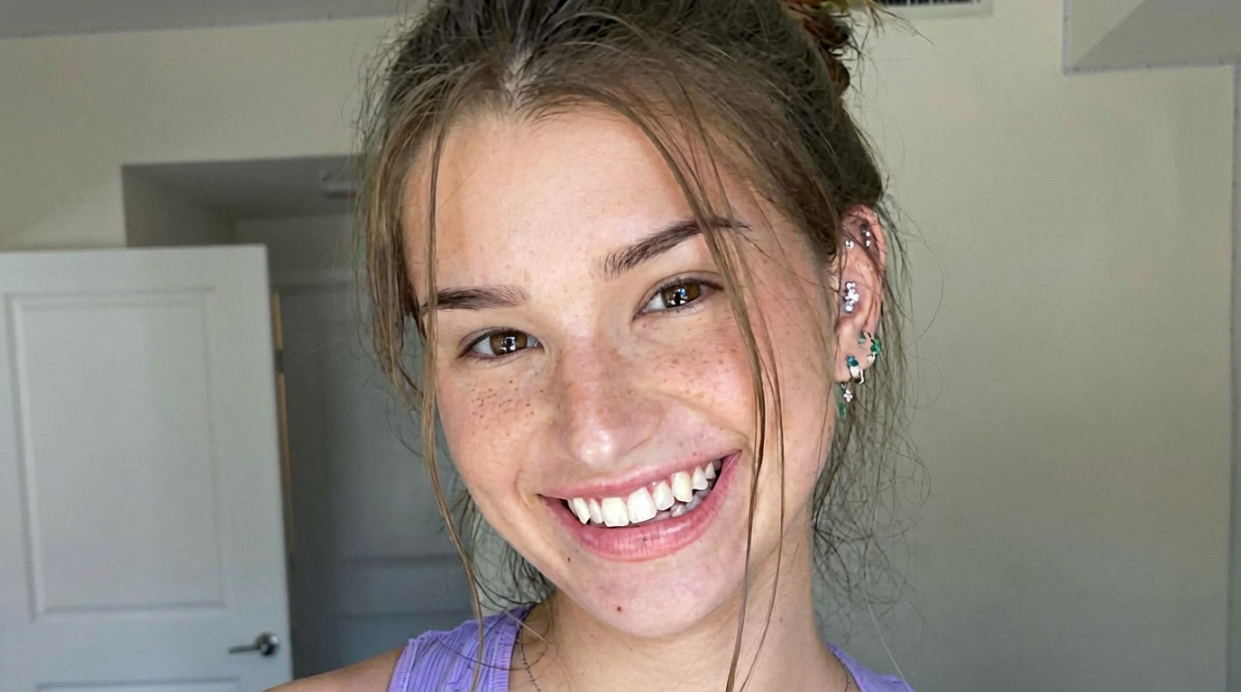 Brooke Monk no makeup