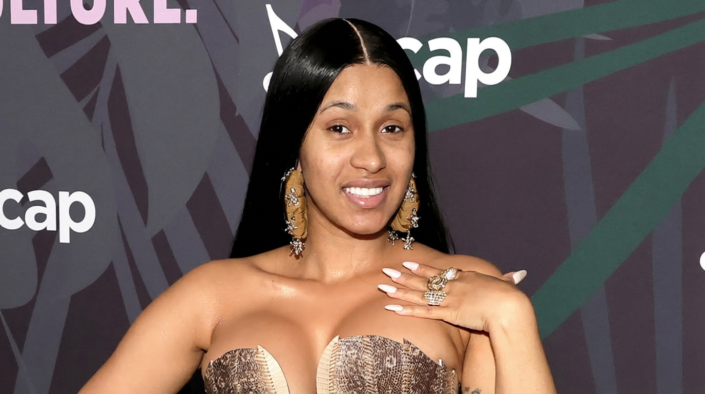 Cardi B no makeup