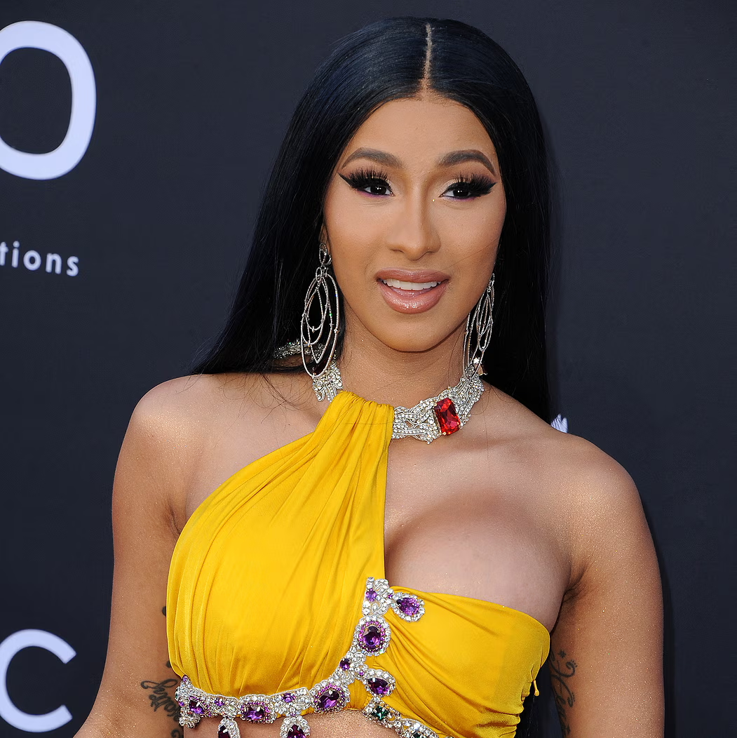 Cardi B with makeup