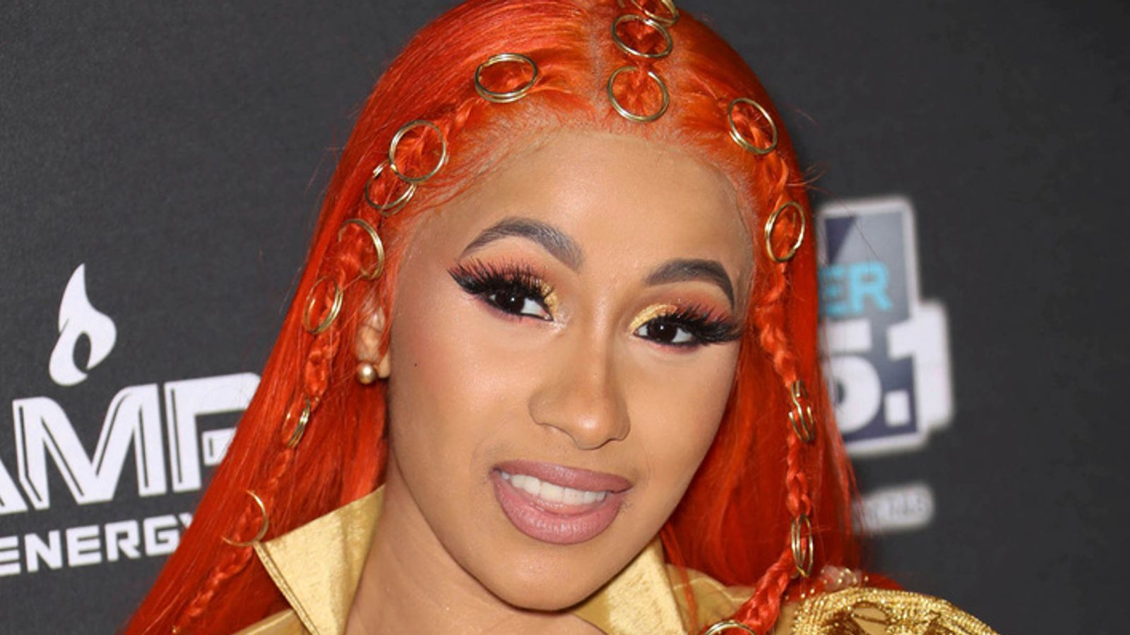 Cardi B with makeup