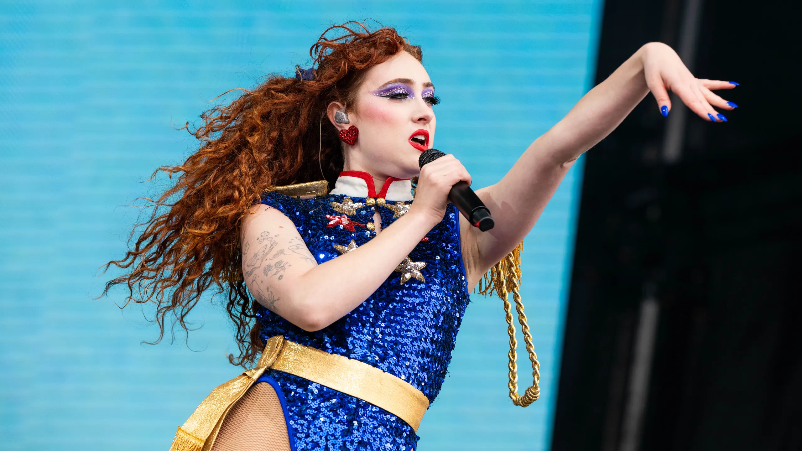 Chappell Roan with makeup