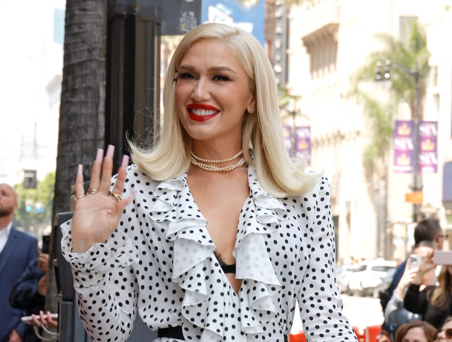 Gwen Stefani with makeup