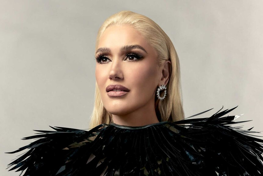 Gwen Stefani with makeup