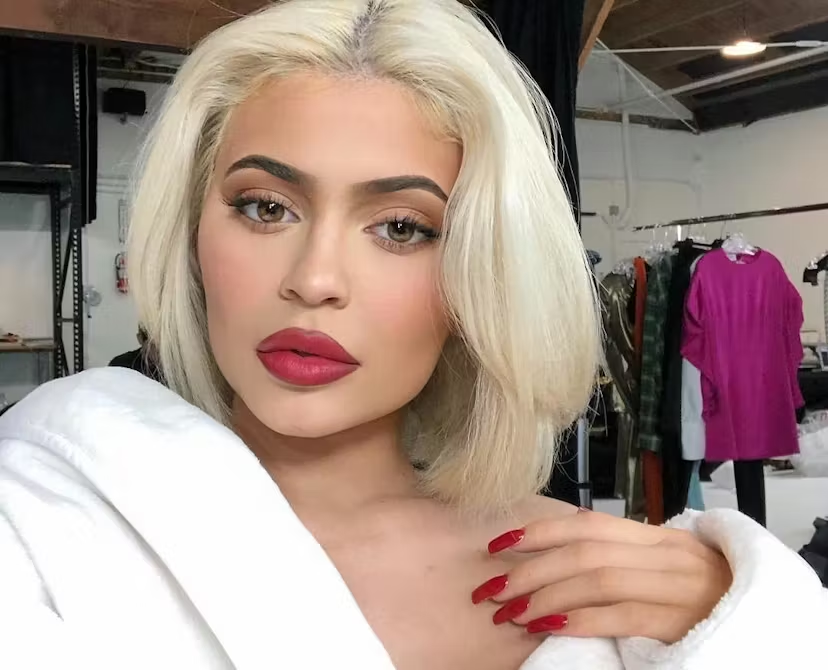 Kylie Jenner with makeup