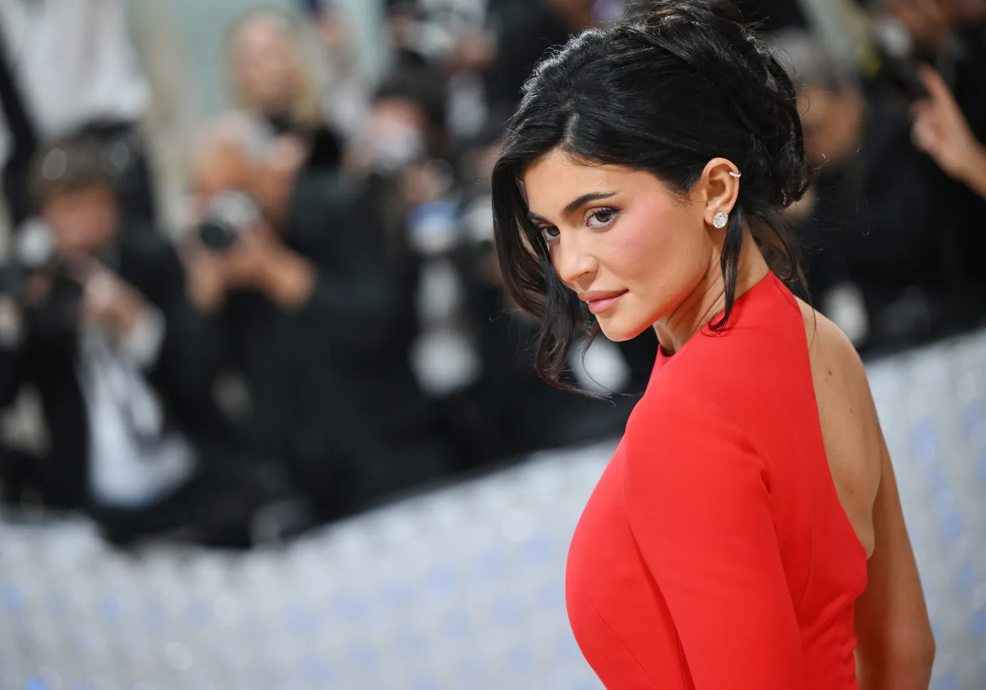 Kylie Jenner with makeup