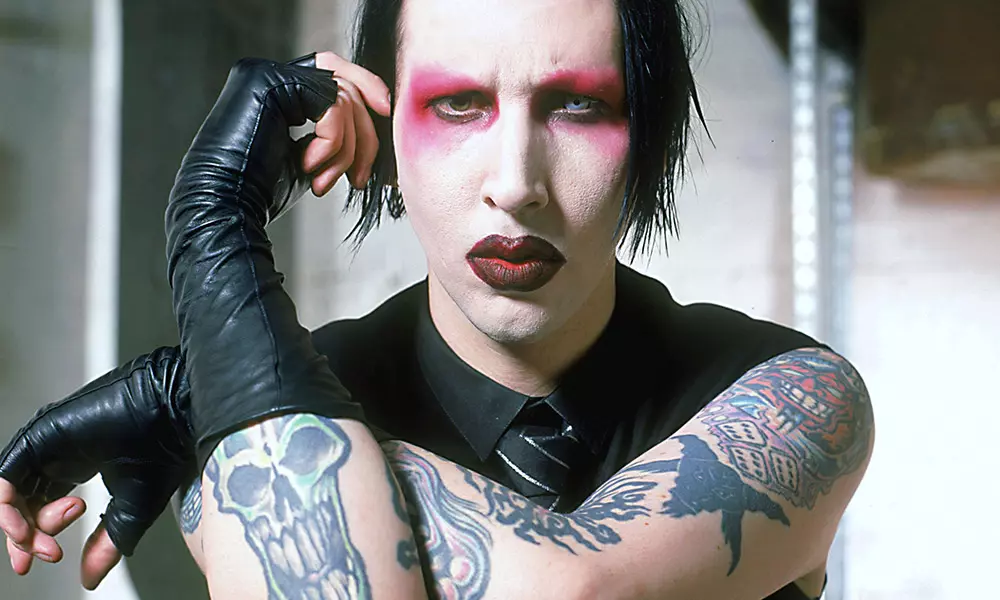 Marilyn Manson with makeup