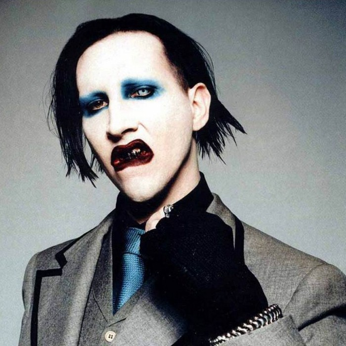 Marilyn Manson with makeup