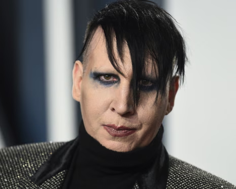 Marilyn Manson with makeup