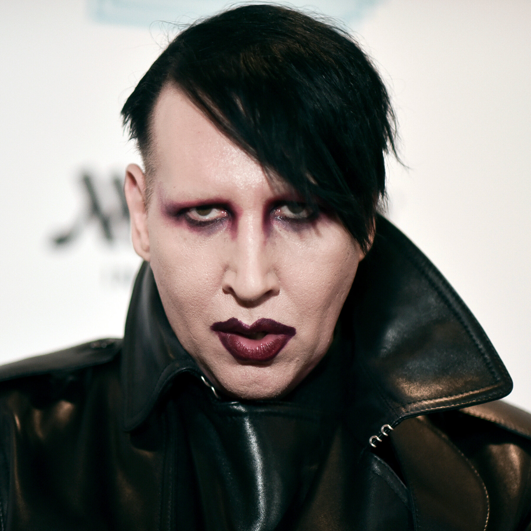 Marilyn Manson with makeup