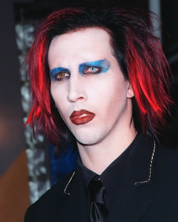Marilyn Manson with makeup