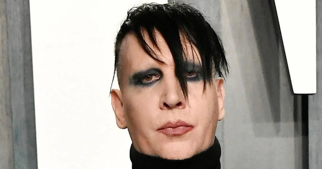 Marilyn Manson with makeup