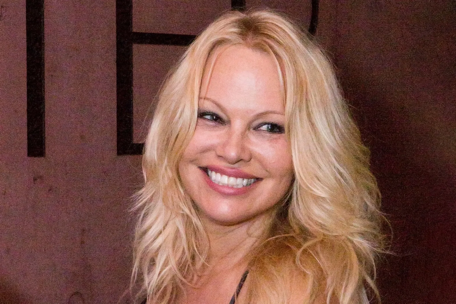 Pamela Anderson with makeup