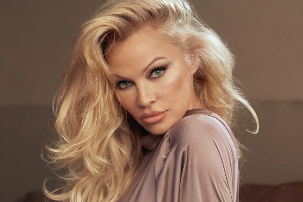 Pamela Anderson with makeup