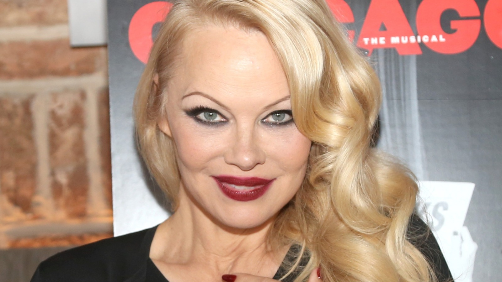 Pamela Anderson with makeup
